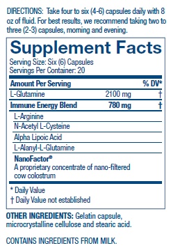 4Life-Glutamine-Formula-Ingredientes